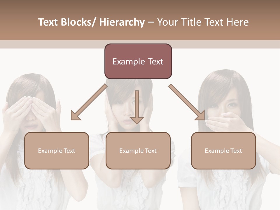 A Woman Covering Her Eyes With Her Hands PowerPoint Template