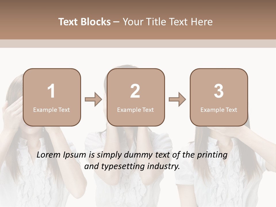 A Woman Covering Her Eyes With Her Hands PowerPoint Template