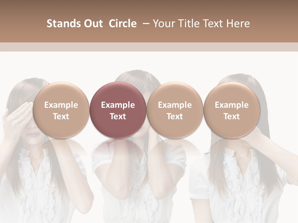 A Woman Covering Her Eyes With Her Hands PowerPoint Template