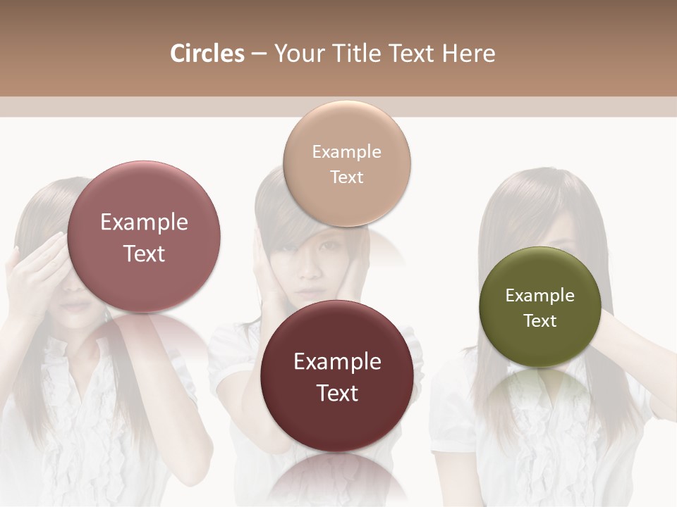 A Woman Covering Her Eyes With Her Hands PowerPoint Template