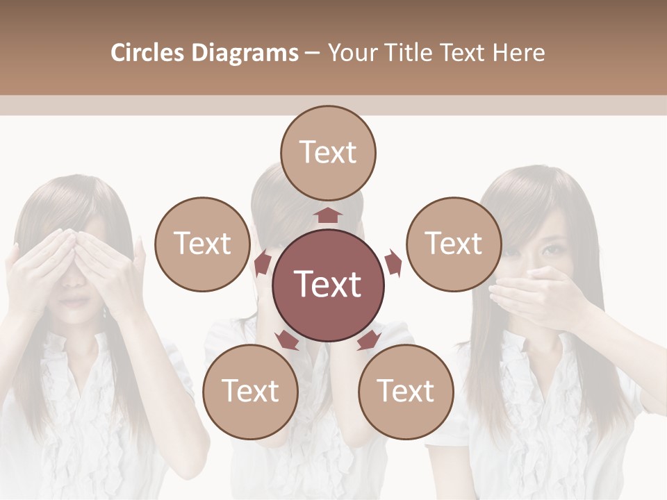 A Woman Covering Her Eyes With Her Hands PowerPoint Template