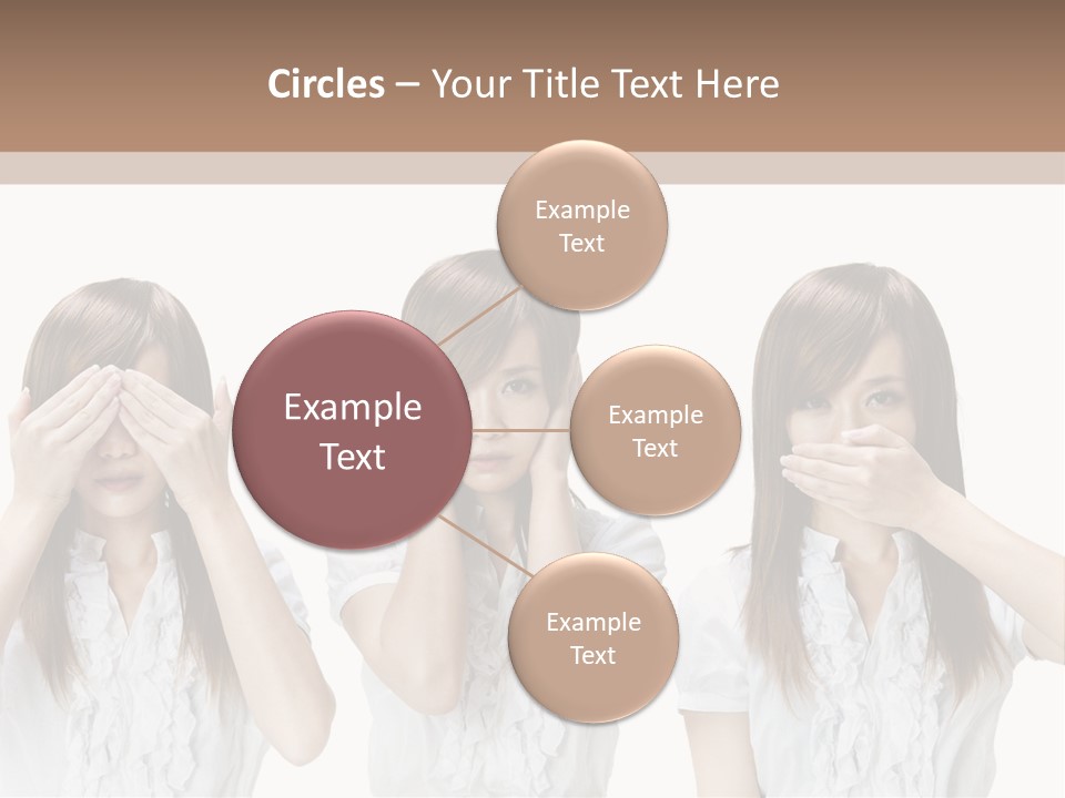 A Woman Covering Her Eyes With Her Hands PowerPoint Template