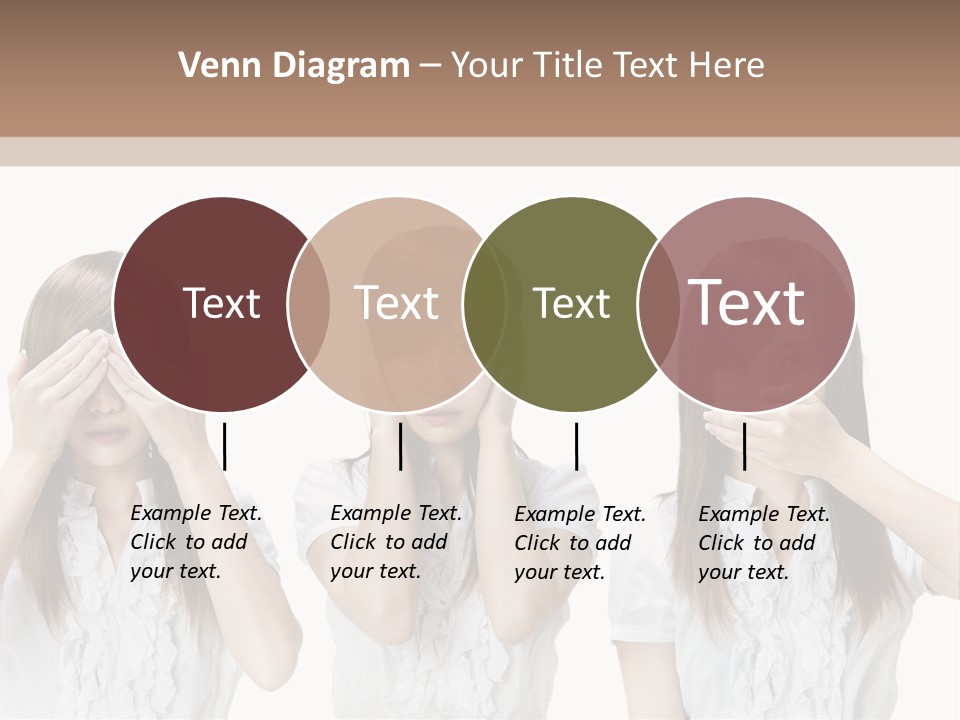 A Woman Covering Her Eyes With Her Hands PowerPoint Template