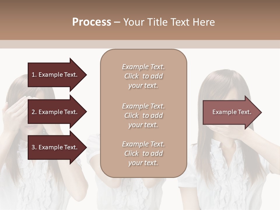 A Woman Covering Her Eyes With Her Hands PowerPoint Template