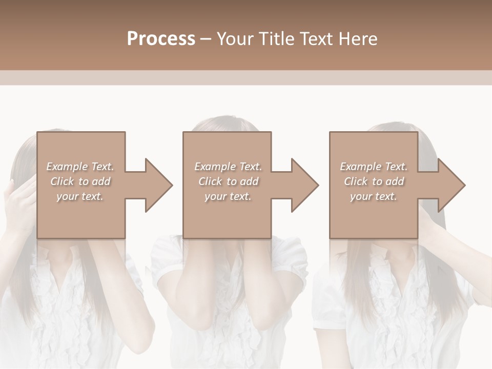A Woman Covering Her Eyes With Her Hands PowerPoint Template