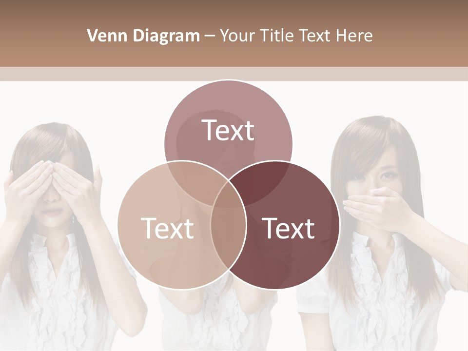 A Woman Covering Her Eyes With Her Hands PowerPoint Template