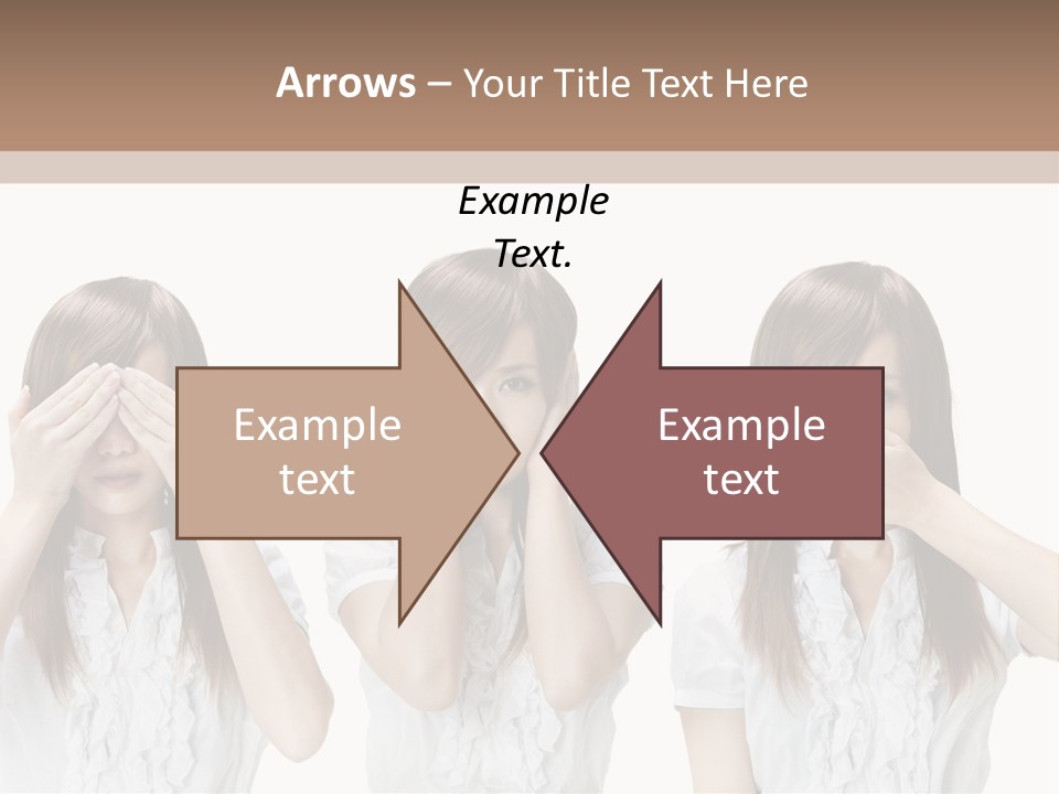 A Woman Covering Her Eyes With Her Hands PowerPoint Template