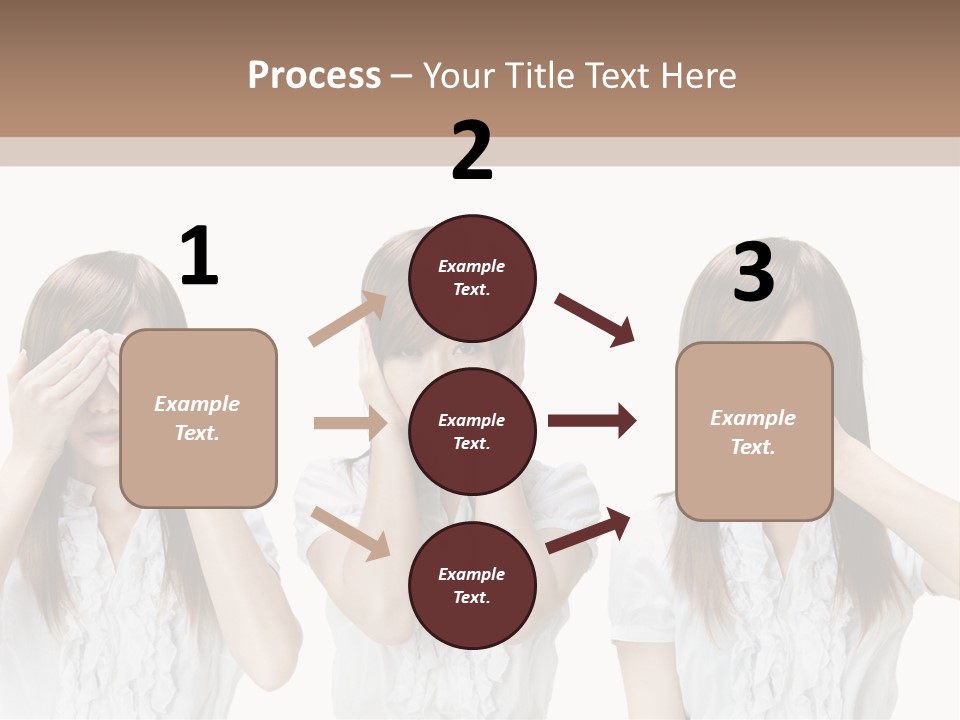 A Woman Covering Her Eyes With Her Hands PowerPoint Template