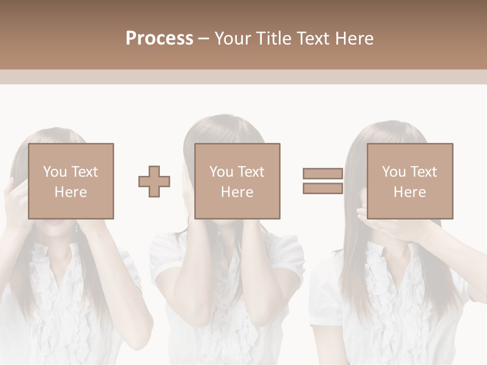 A Woman Covering Her Eyes With Her Hands PowerPoint Template