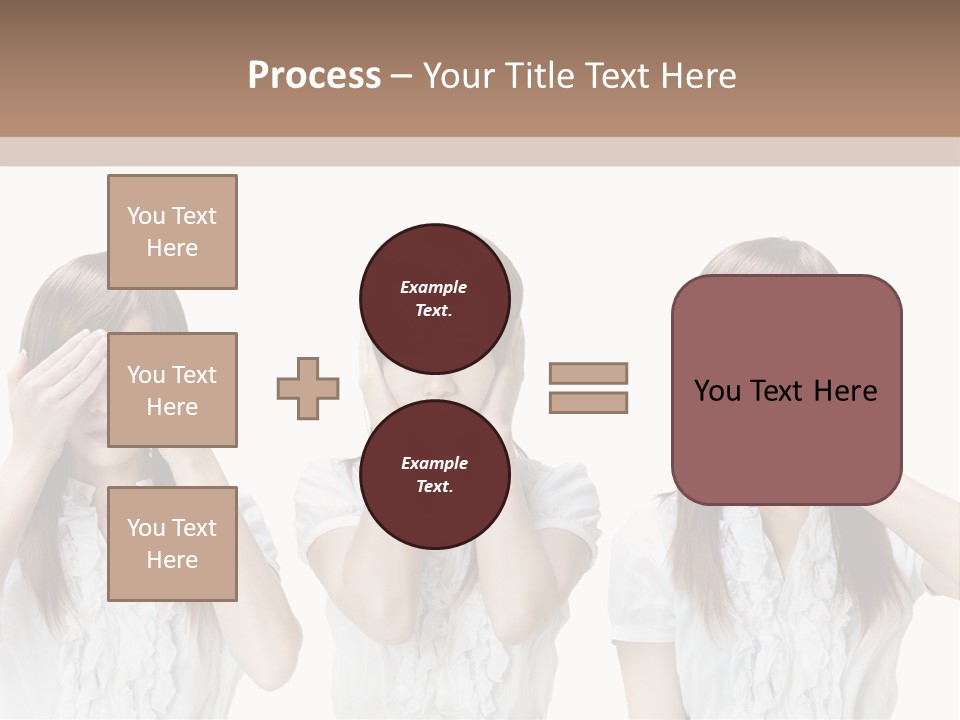 A Woman Covering Her Eyes With Her Hands PowerPoint Template