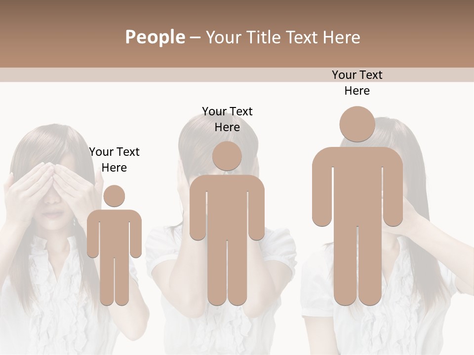 A Woman Covering Her Eyes With Her Hands PowerPoint Template