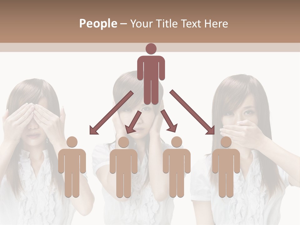 A Woman Covering Her Eyes With Her Hands PowerPoint Template