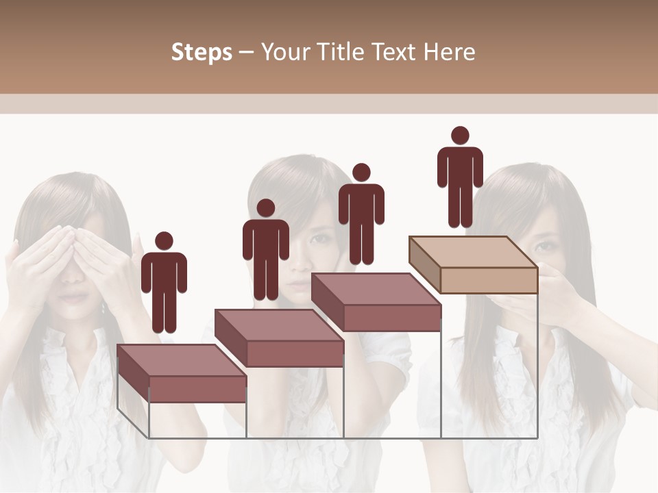 A Woman Covering Her Eyes With Her Hands PowerPoint Template