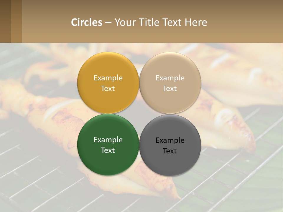 A Bunch Of Food That Is On A Grill PowerPoint Template