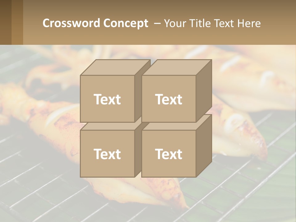 A Bunch Of Food That Is On A Grill PowerPoint Template