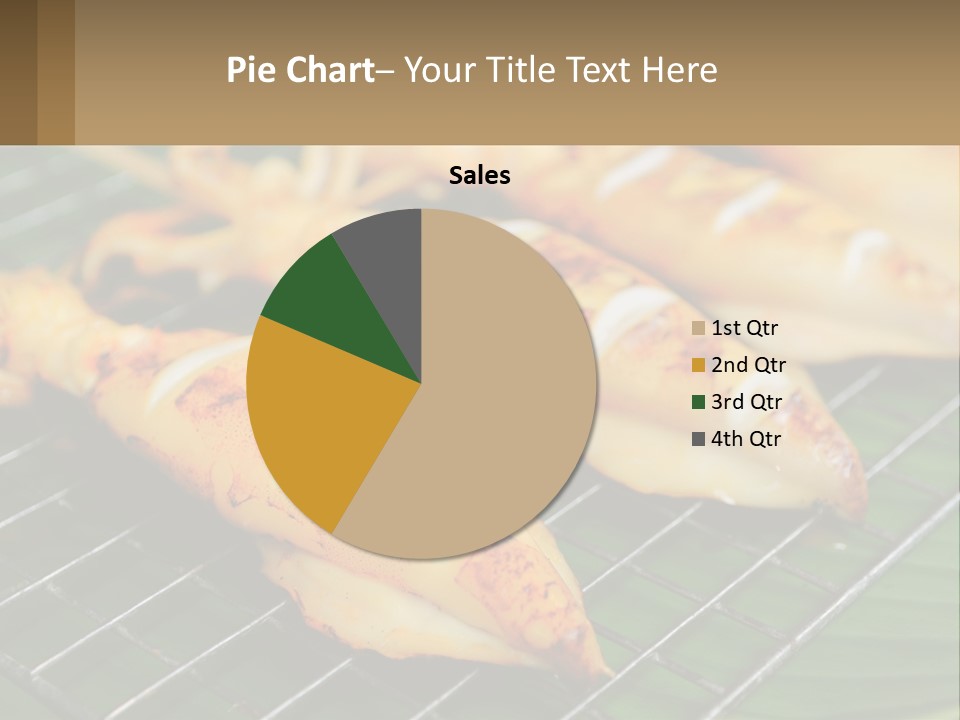 A Bunch Of Food That Is On A Grill PowerPoint Template