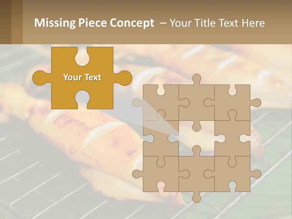 A Bunch Of Food That Is On A Grill PowerPoint Template