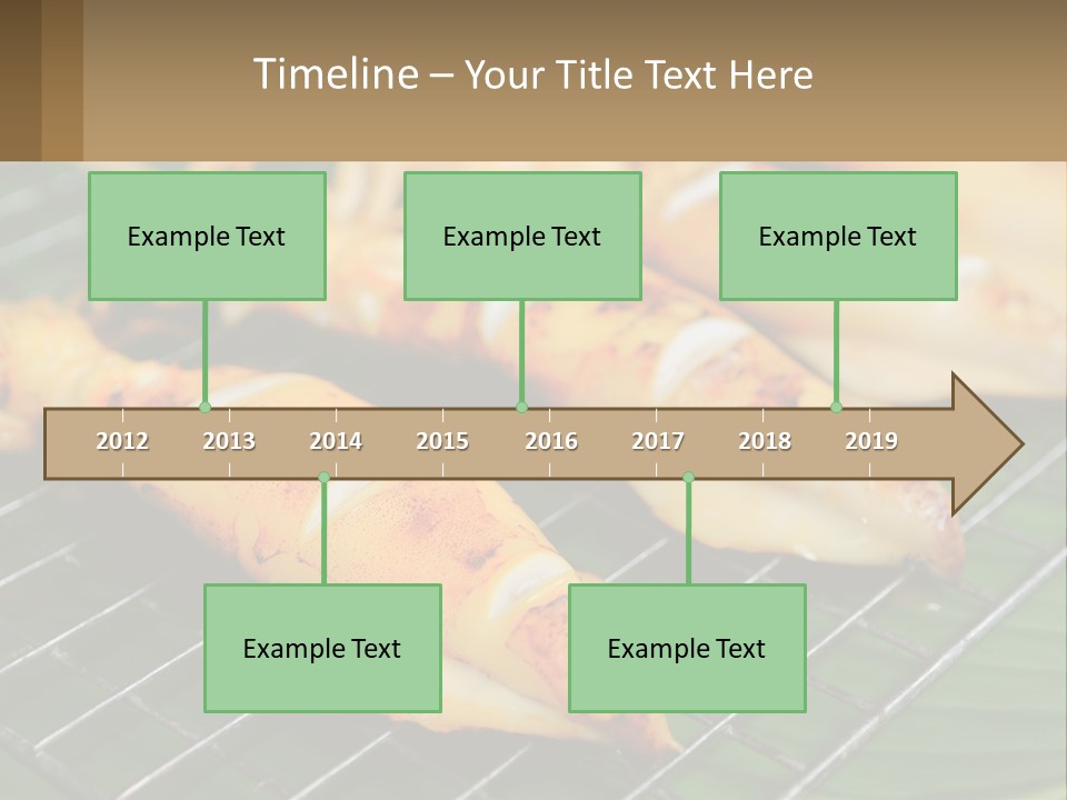 A Bunch Of Food That Is On A Grill PowerPoint Template