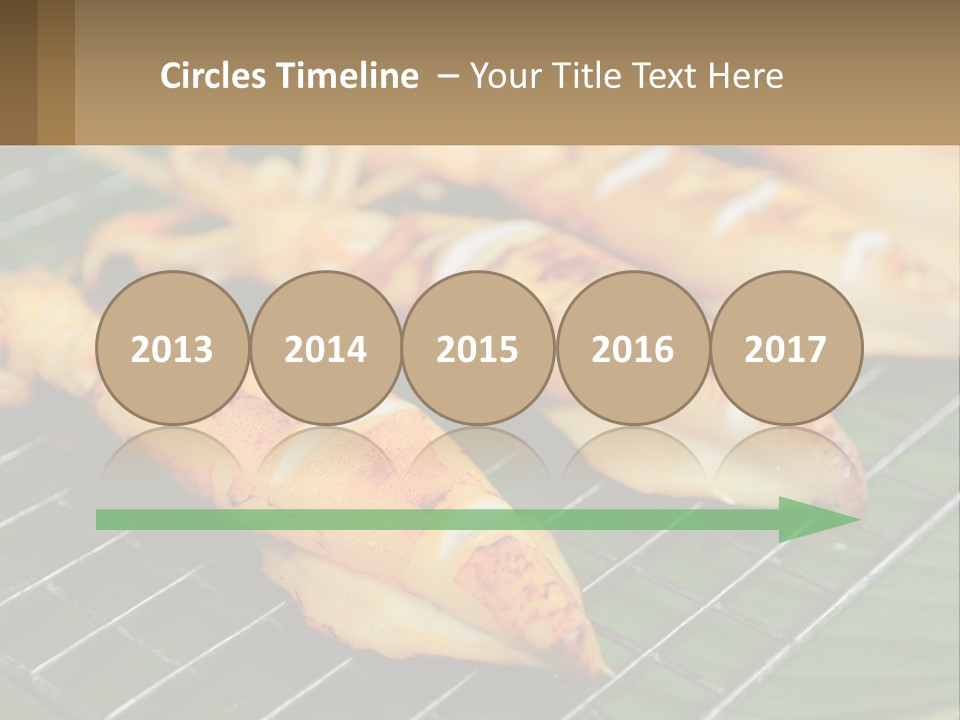 A Bunch Of Food That Is On A Grill PowerPoint Template