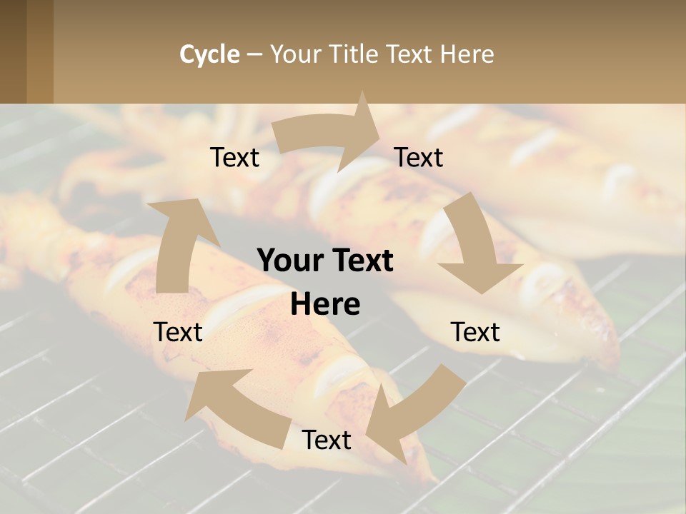 A Bunch Of Food That Is On A Grill PowerPoint Template