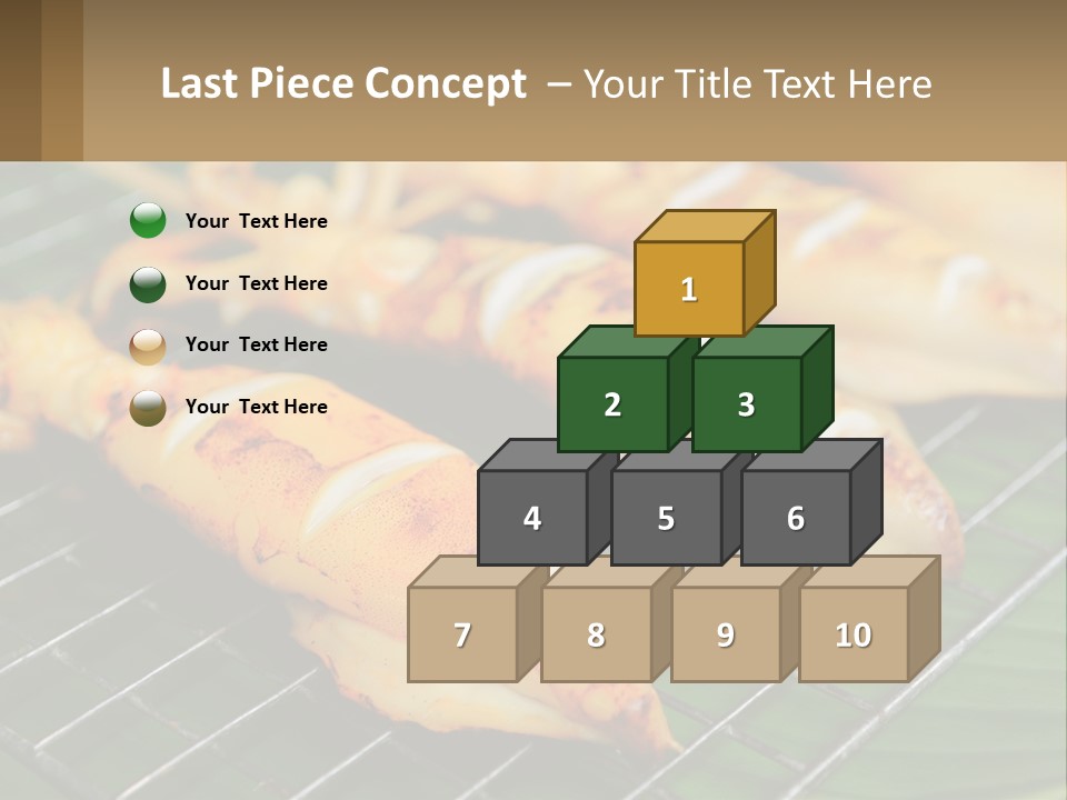 A Bunch Of Food That Is On A Grill PowerPoint Template