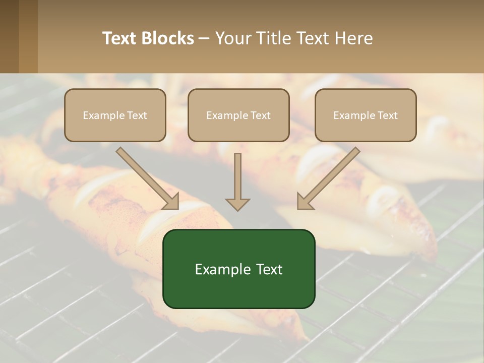 A Bunch Of Food That Is On A Grill PowerPoint Template