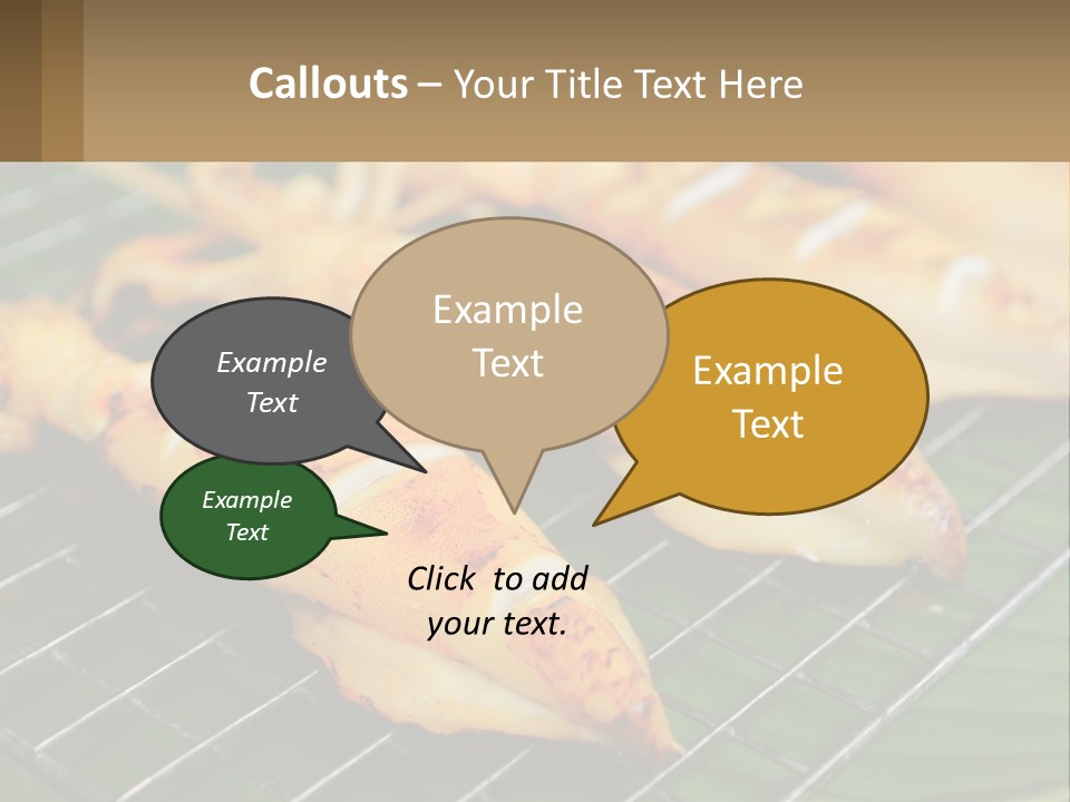 A Bunch Of Food That Is On A Grill PowerPoint Template