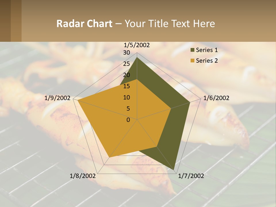 A Bunch Of Food That Is On A Grill PowerPoint Template