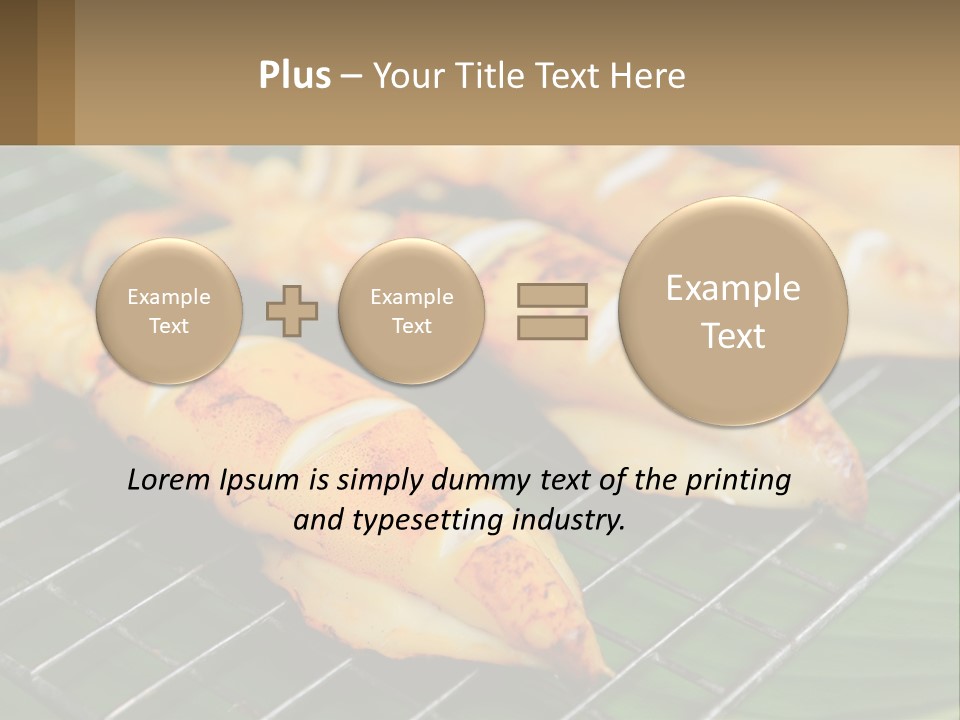 A Bunch Of Food That Is On A Grill PowerPoint Template