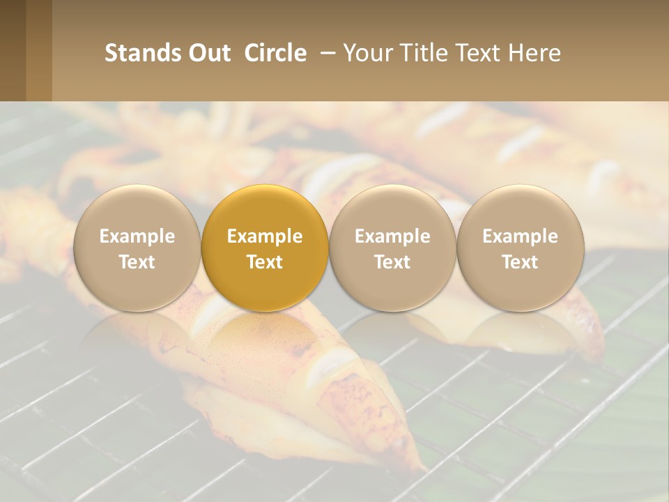 A Bunch Of Food That Is On A Grill PowerPoint Template