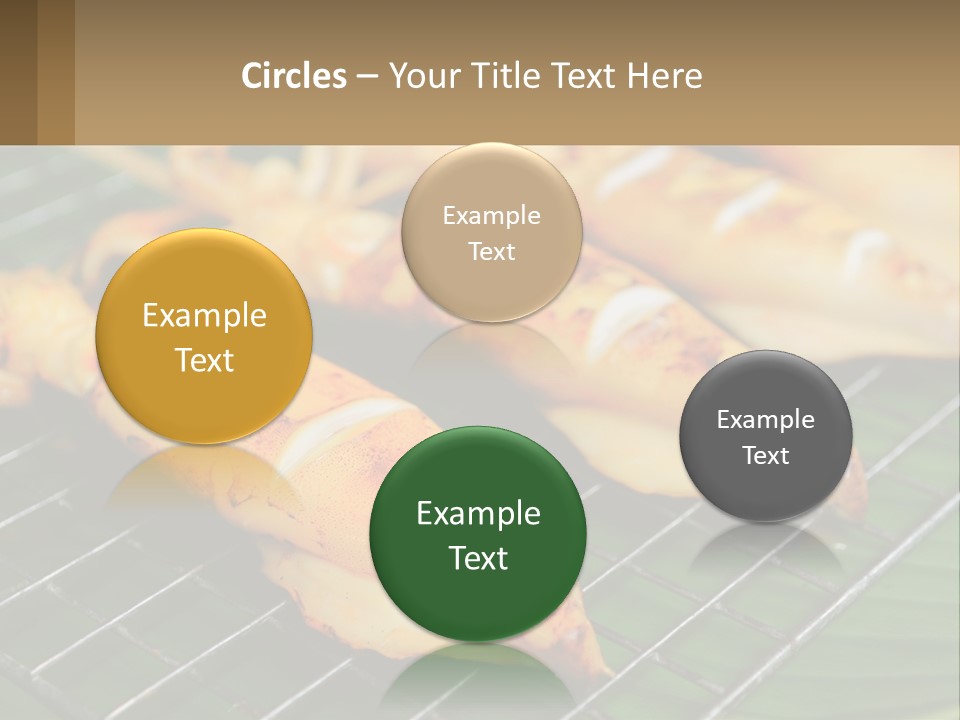 A Bunch Of Food That Is On A Grill PowerPoint Template