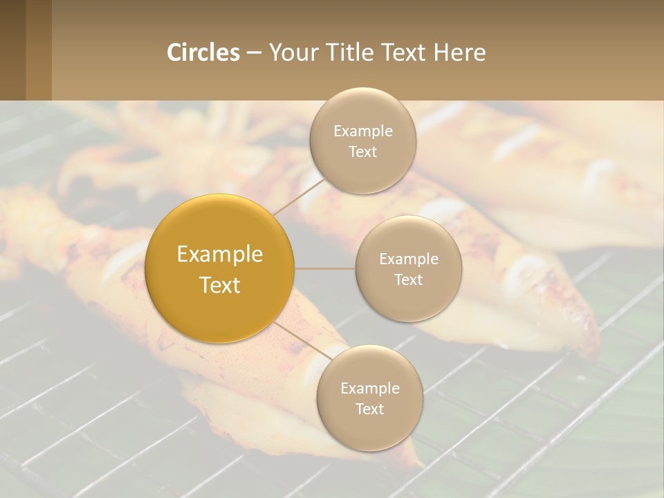 A Bunch Of Food That Is On A Grill PowerPoint Template