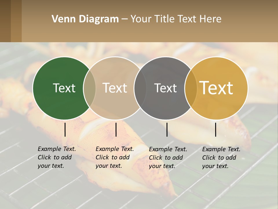 A Bunch Of Food That Is On A Grill PowerPoint Template