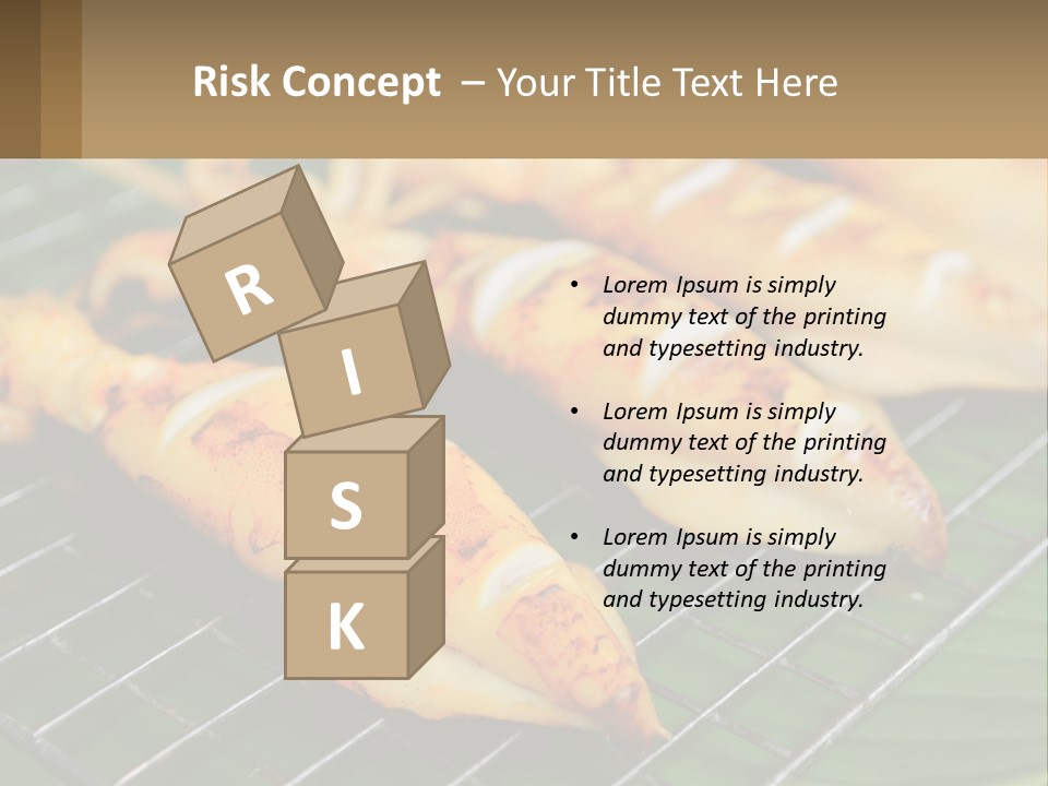 A Bunch Of Food That Is On A Grill PowerPoint Template