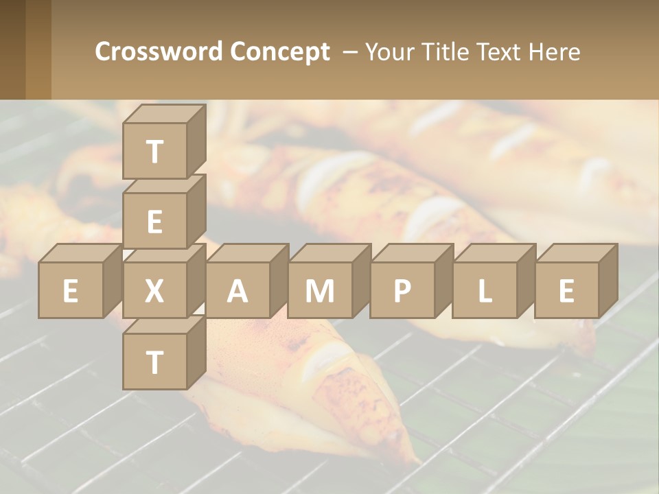 A Bunch Of Food That Is On A Grill PowerPoint Template