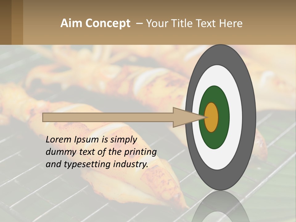 A Bunch Of Food That Is On A Grill PowerPoint Template