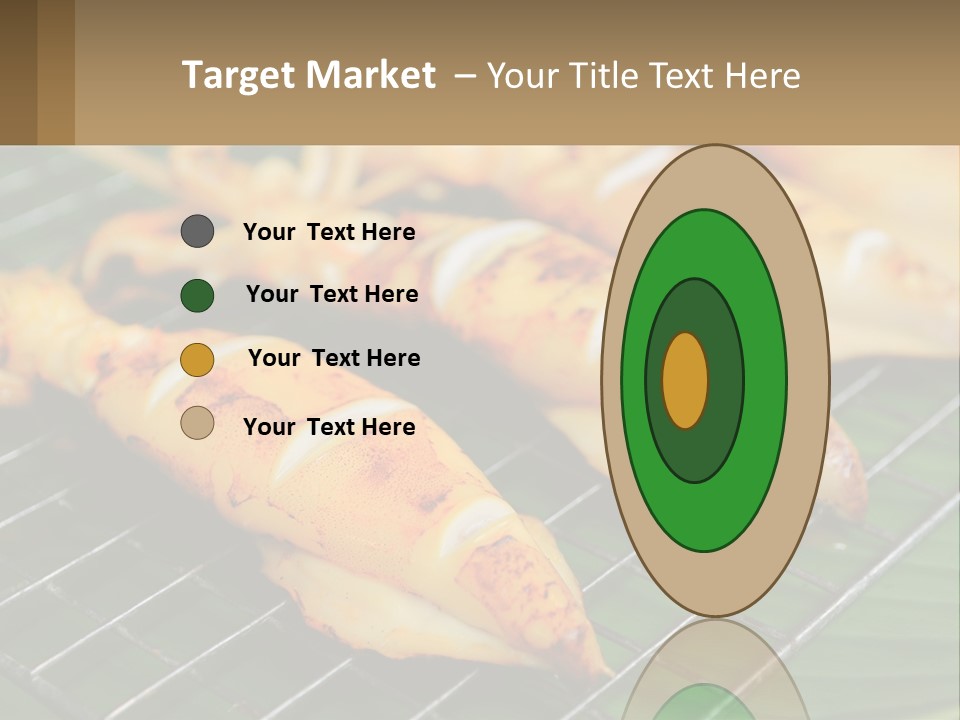 A Bunch Of Food That Is On A Grill PowerPoint Template