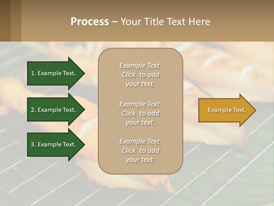 A Bunch Of Food That Is On A Grill PowerPoint Template
