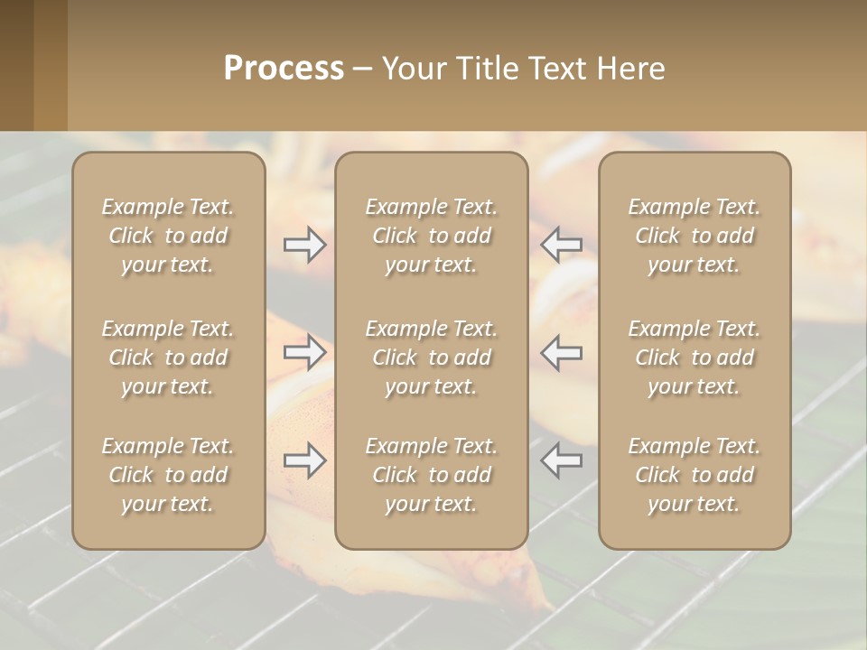 A Bunch Of Food That Is On A Grill PowerPoint Template