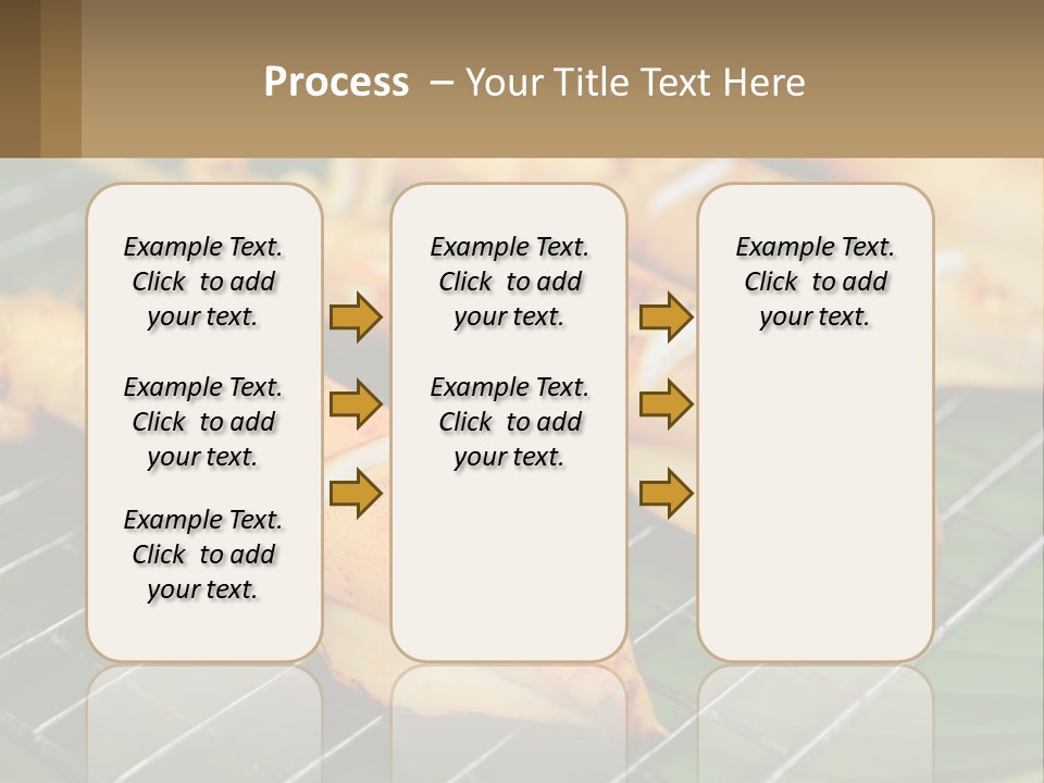 A Bunch Of Food That Is On A Grill PowerPoint Template