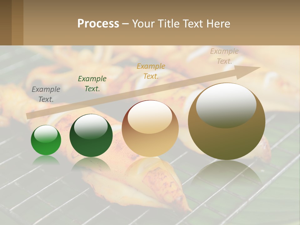 A Bunch Of Food That Is On A Grill PowerPoint Template