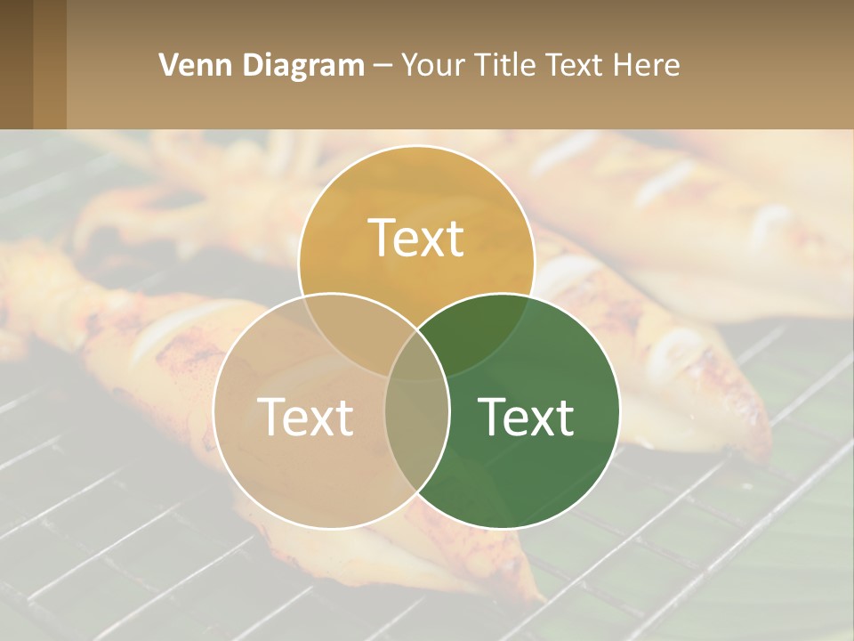 A Bunch Of Food That Is On A Grill PowerPoint Template