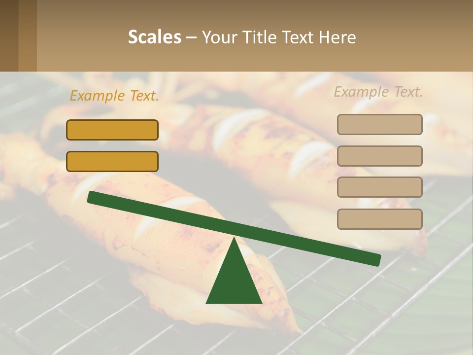 A Bunch Of Food That Is On A Grill PowerPoint Template