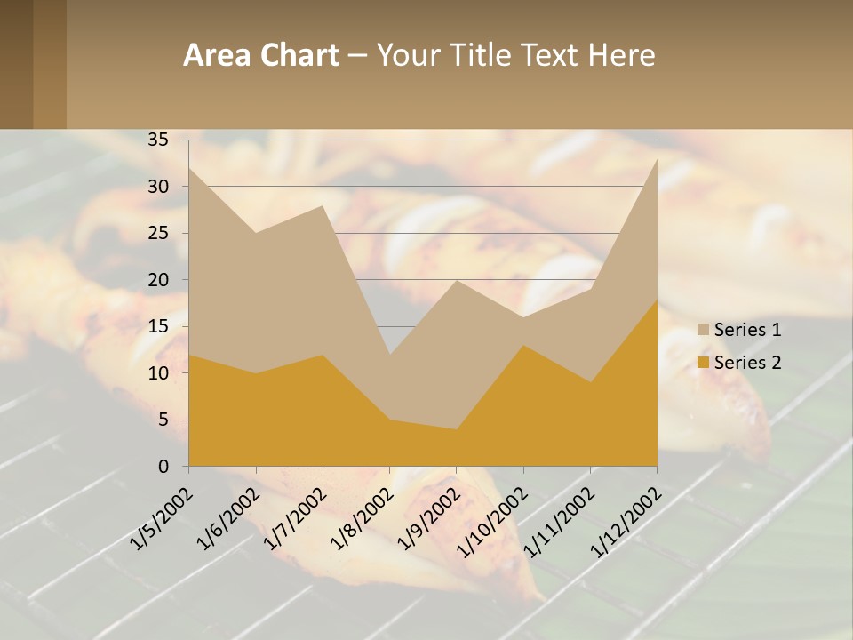 A Bunch Of Food That Is On A Grill PowerPoint Template