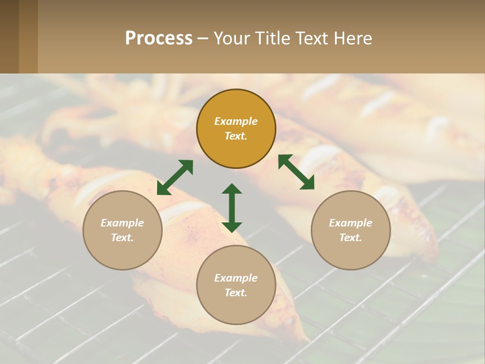 A Bunch Of Food That Is On A Grill PowerPoint Template