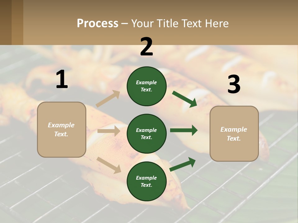 A Bunch Of Food That Is On A Grill PowerPoint Template
