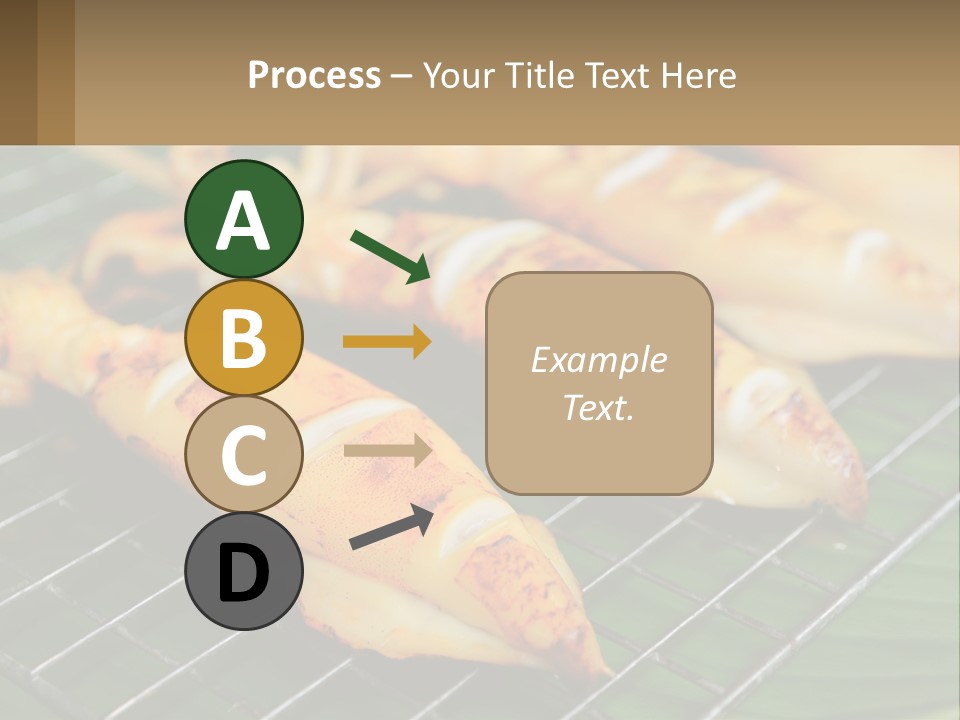 A Bunch Of Food That Is On A Grill PowerPoint Template