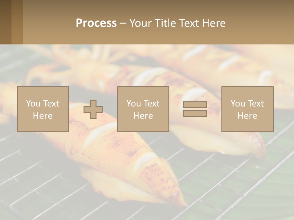 A Bunch Of Food That Is On A Grill PowerPoint Template