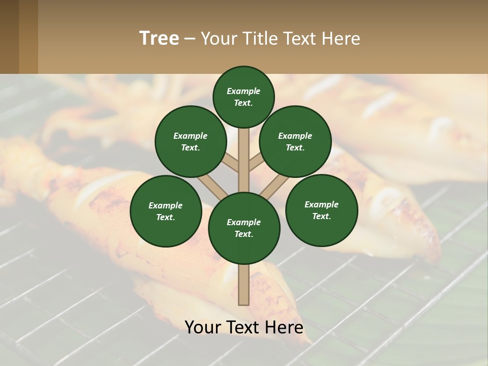 A Bunch Of Food That Is On A Grill PowerPoint Template