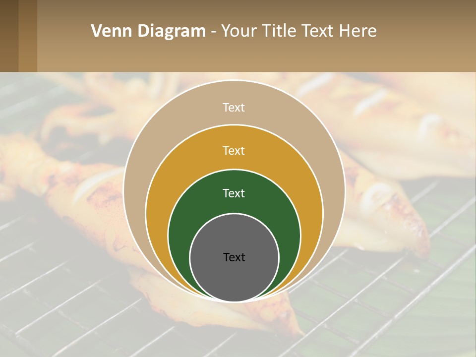 A Bunch Of Food That Is On A Grill PowerPoint Template